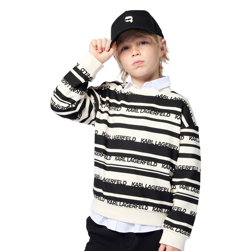 Gorra ajustable de algod&oacute;n KARL LAGERFELD KIDS 
                        NI&Ntilde;O