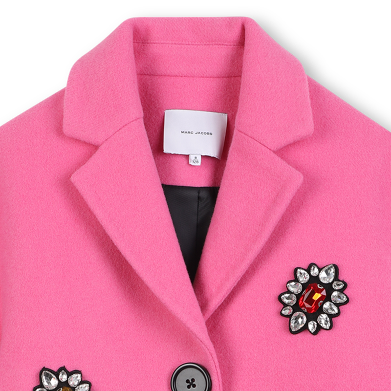 Abrigo de guisante en pa&ntilde;o de lana MARC JACOBS 
                        NI&Ntilde;A