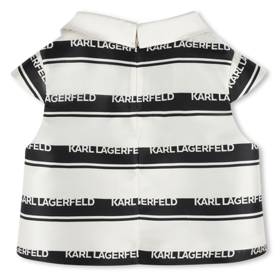 Blusa de rayas con el logo KARL LAGERFELD KIDS NI&Ntilde;A