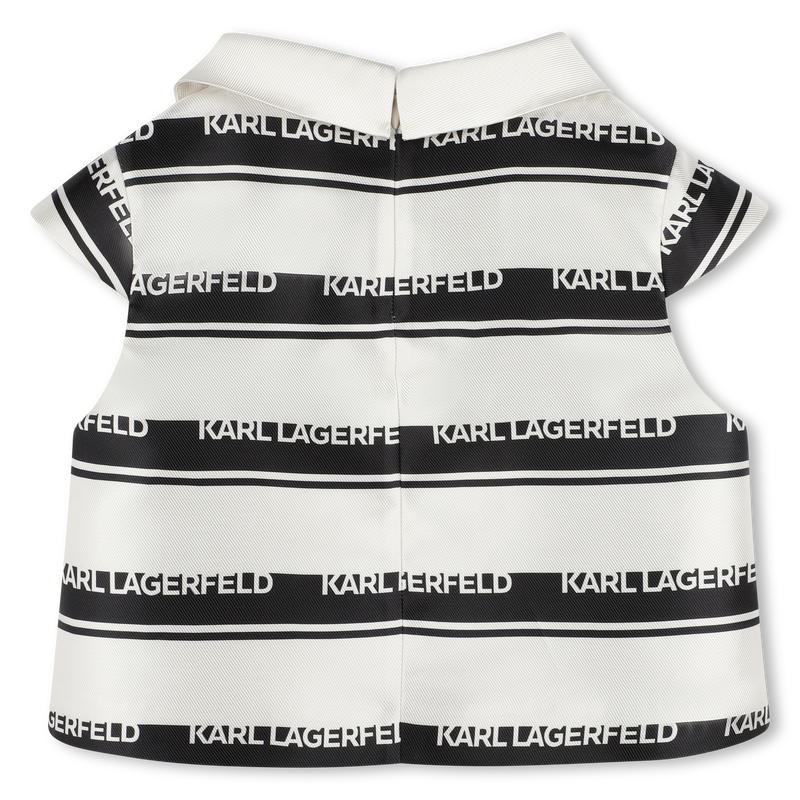 Blusa de rayas con el logo KARL LAGERFELD KIDS 
                        NI&Ntilde;A