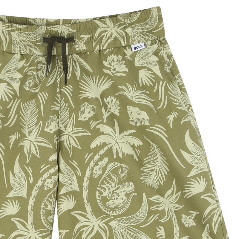 Bermudas de algod&oacute;n estampadas BOSS 
                        NI&Ntilde;O