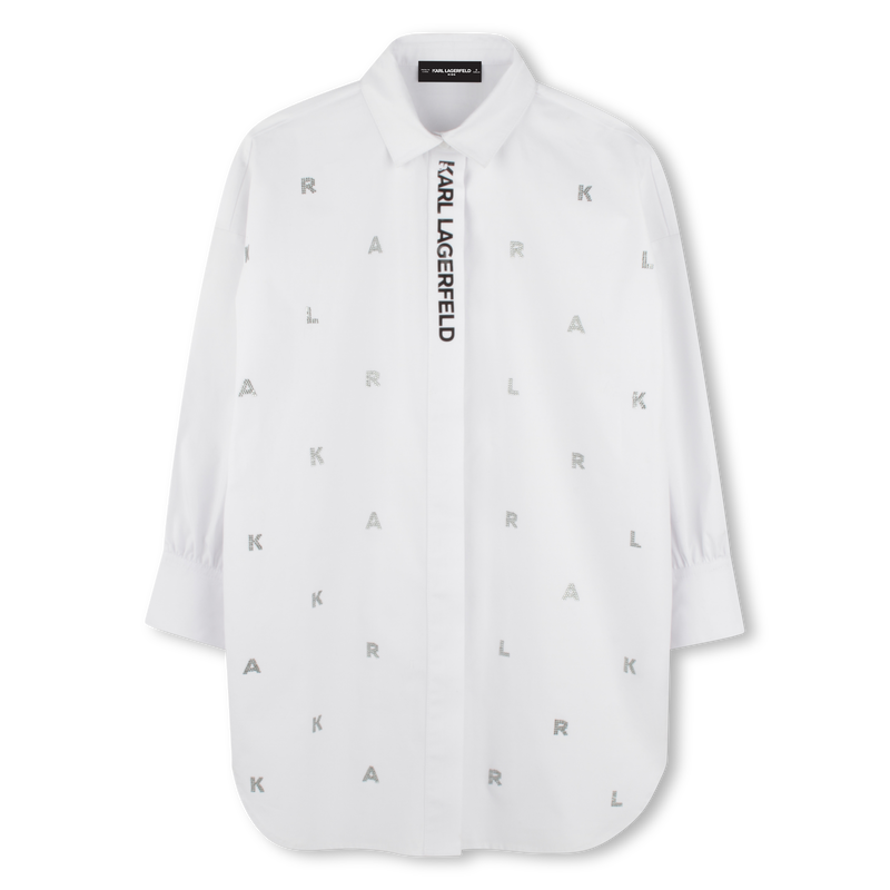 Vestido camisero KARL LAGERFELD KIDS 
                        NI&Ntilde;A