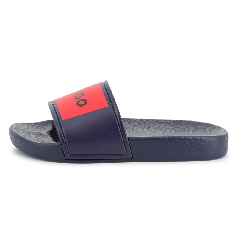 Chanclas con parches HUGO 
                        NI&Ntilde;O