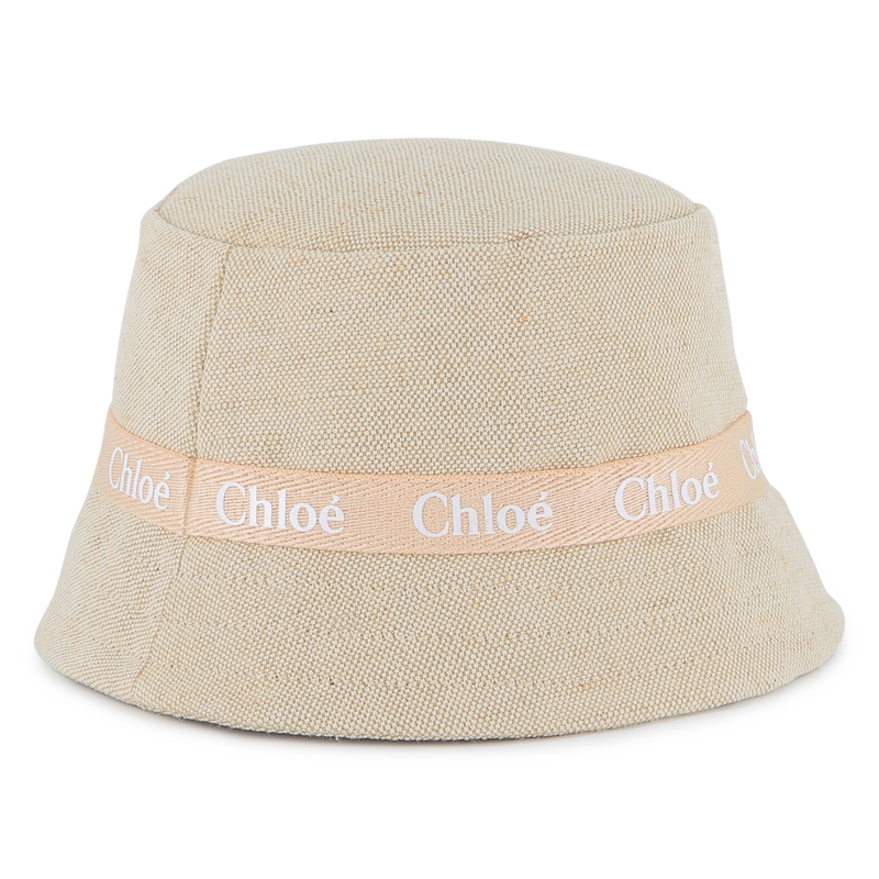 Gorro de yute y algod&oacute;n CHLOE 
                        NI&Ntilde;A