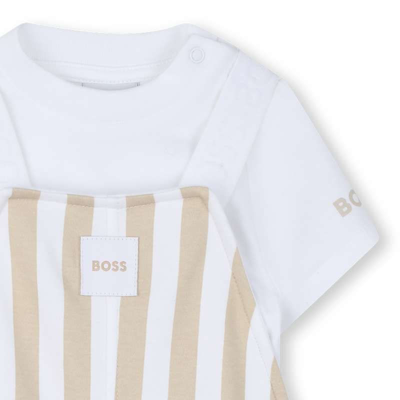 CONJUNTO MONO + CAMISETA BOSS 
                        NI&Ntilde;O