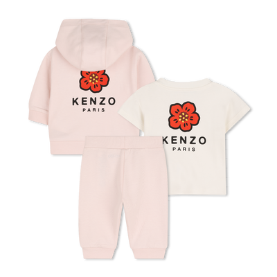 Conjunto de pantal&oacute;n, c&aacute;rdigan y camiseta KENZO KIDS UNISEXO