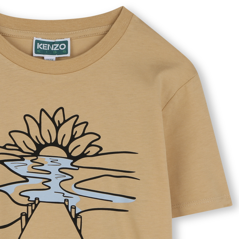 Camiseta algod&oacute;n manga corta KENZO KIDS 
                        NI&Ntilde;O