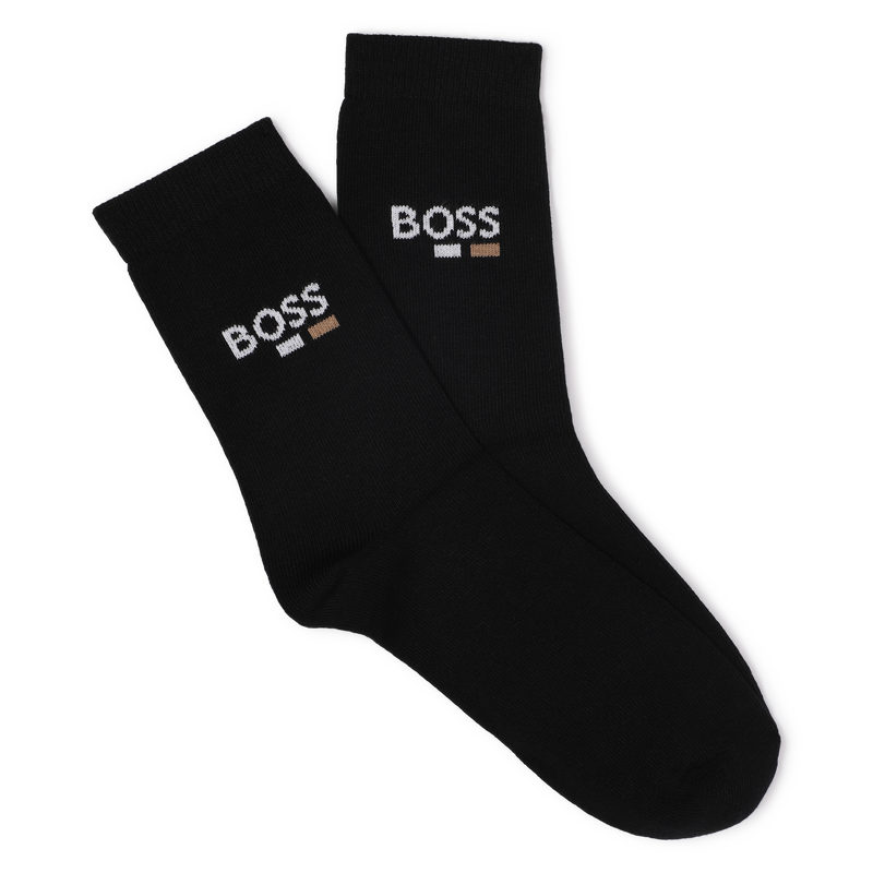 Pack de 2 pares de calcetines BOSS 
                        NI&Ntilde;O
