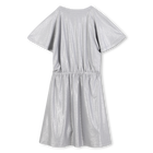 Vestido de punto de lentejuelas plateadas DKNY 
                    NI&Ntilde;A