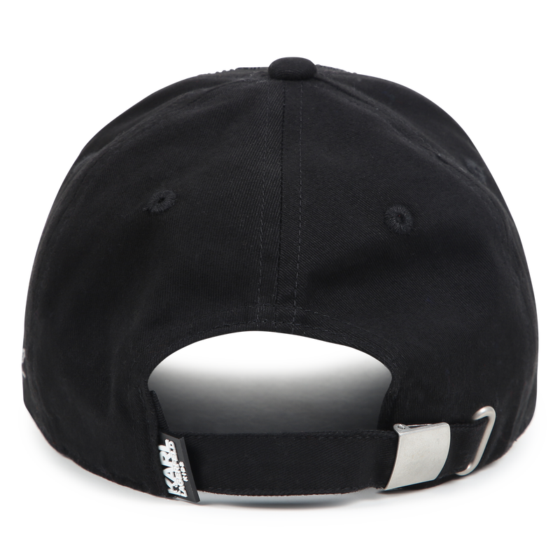 Gorra de algod&oacute;n con estr&aacute;s KARL LAGERFELD KIDS 
                        NI&Ntilde;A