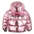 Chaqueta acolchada con capucha KARL LAGERFELD KIDS 
                    NI&Ntilde;A