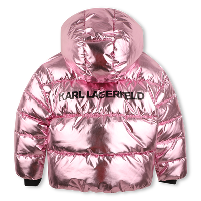 Chaqueta acolchada con capucha KARL LAGERFELD KIDS NI&Ntilde;A