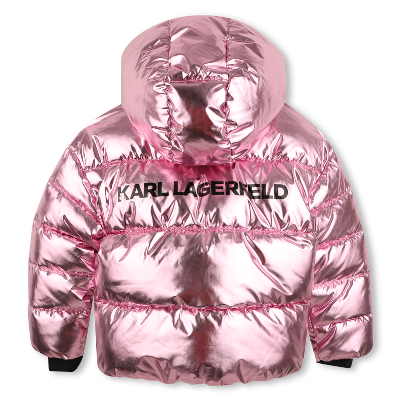 Chaqueta acolchada con capucha KARL LAGERFELD KIDS 
                        NI&Ntilde;A
