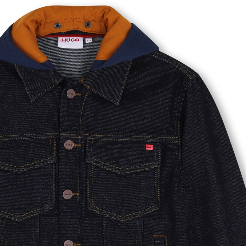 Chaqueta de mezclilla HUGO 
                        NI&Ntilde;O
