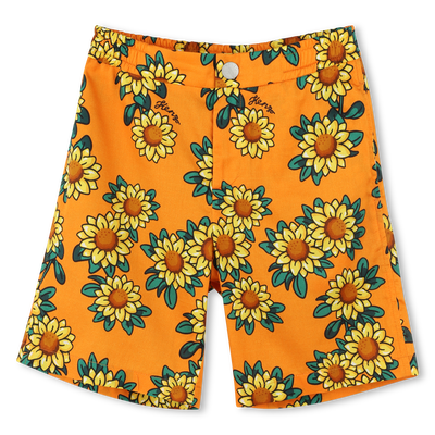 Bermudas de sat&eacute;n estampadas KENZO KIDS NI&Ntilde;O