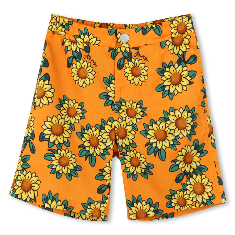 Bermudas de sat&eacute;n estampadas KENZO KIDS 
                        NI&Ntilde;O