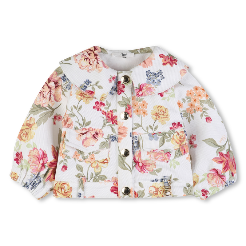 CHAQUETA CON ESTAMPADO FLORAL CHLOE 
                        NI&Ntilde;A