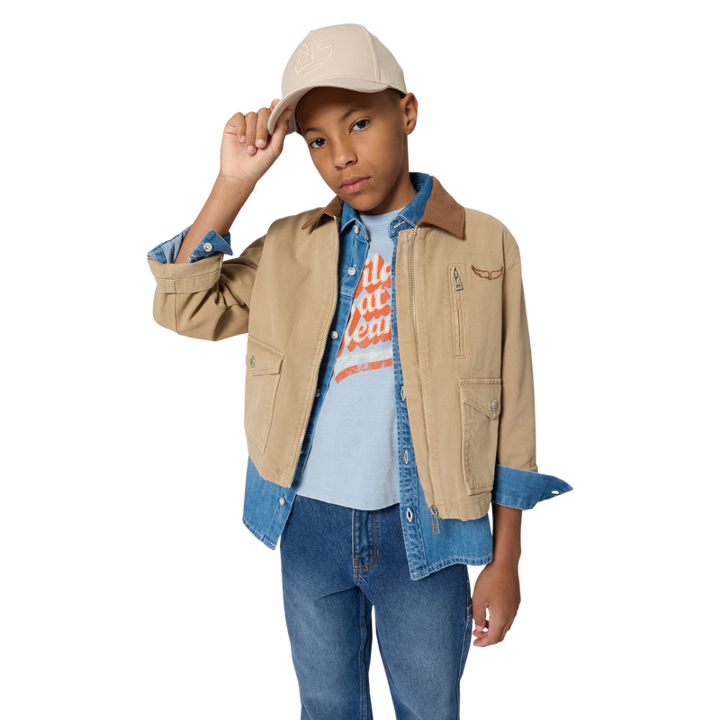 Gorra con bordado TIMBERLAND 
                        NI&Ntilde;O