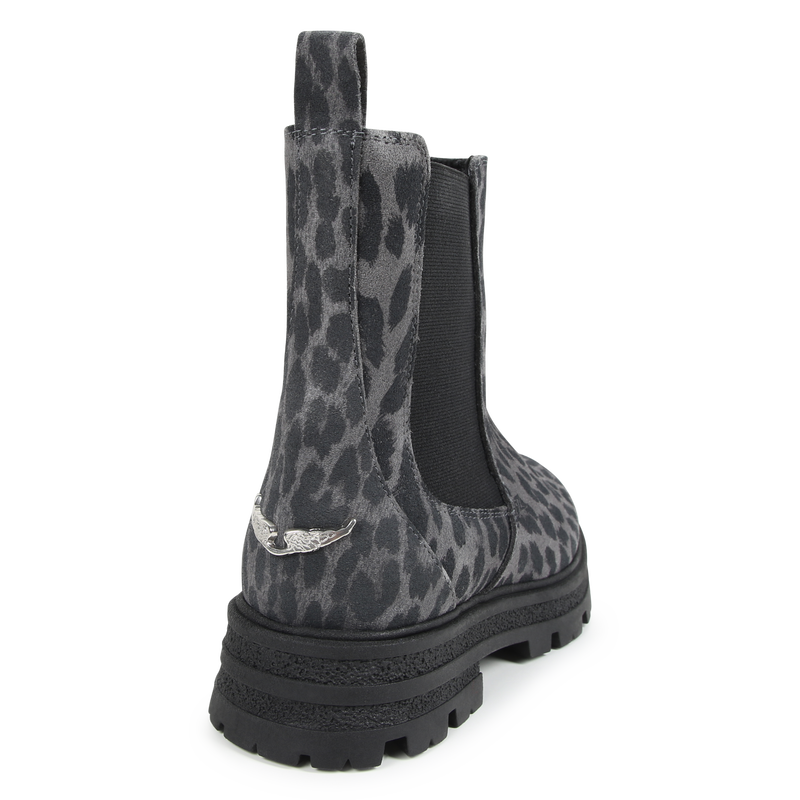 Botines de cuero estampados ZADIG & VOLTAIRE 
                        NI&Ntilde;A