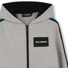 Sudadera con capucha con cremallera KARL LAGERFELD KIDS 
                    NI&Ntilde;O