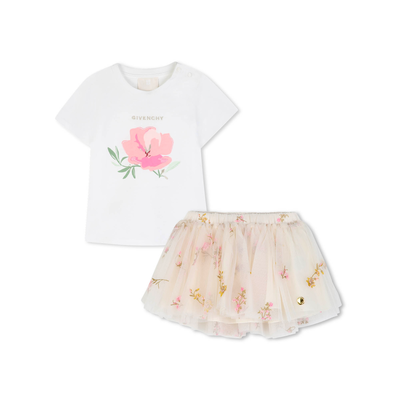 Conjunto de falda y camiseta GIVENCHY NI&Ntilde;A