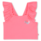 Camiseta de tirantes con tirantes con volantes BILLIEBLUSH 
                    NI&Ntilde;A