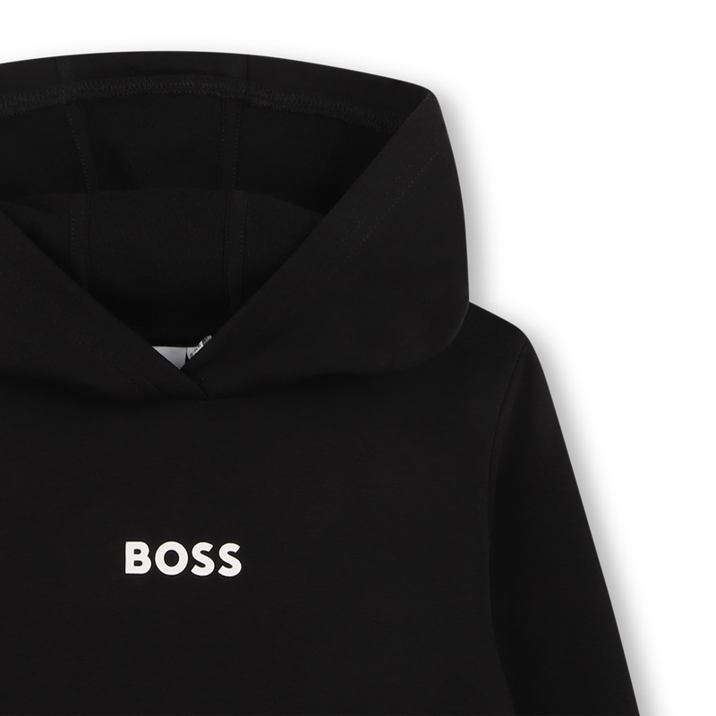 SUDADERA CON CAPUCHA BOSS 
                        NI&Ntilde;O