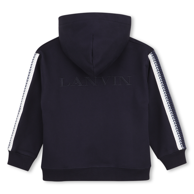 SUDADERA CON CAPUCHA CON CREMALLERA LANVIN 
                        NI&Ntilde;O