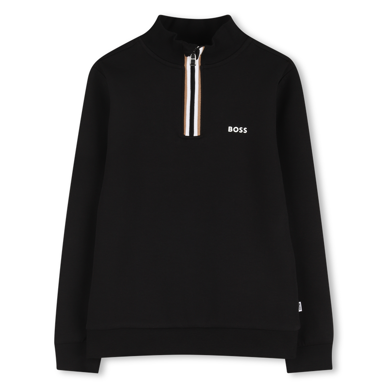 Sudadera stand-up con cremallera BOSS 
                        NI&Ntilde;O