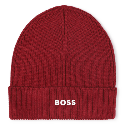 Gorro de punto con logo BOSS NI&Ntilde;O