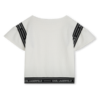 Camiseta mangas avolantadas KARL LAGERFELD KIDS 
                    NI&Ntilde;A