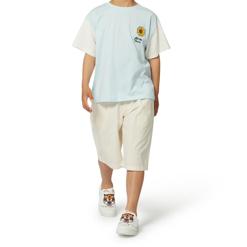 Bermudas lisas de algod&oacute;n KENZO KIDS 
                        NI&Ntilde;O