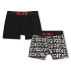 Pack 2 calzoncillos b&oacute;xer HUGO 
                    NI&Ntilde;O