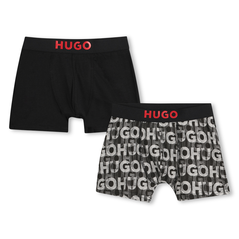 Pack 2 calzoncillos b&oacute;xer HUGO 
                        NI&Ntilde;O