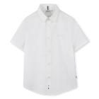 Camisa lisa de algod&oacute;n BOSS 
                    NI&Ntilde;O