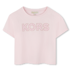 Camiseta corta de algod&oacute;n MICHAEL KORS 
                    NI&Ntilde;A