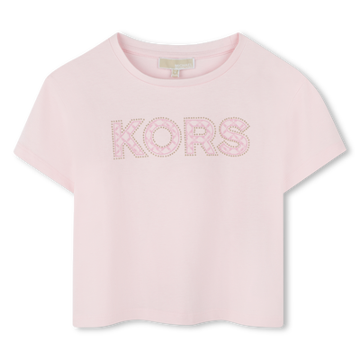 Camiseta corta de algod&oacute;n MICHAEL KORS NI&Ntilde;A