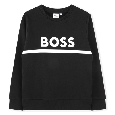 SUDADERA FLEECE BOSS NI&Ntilde;O