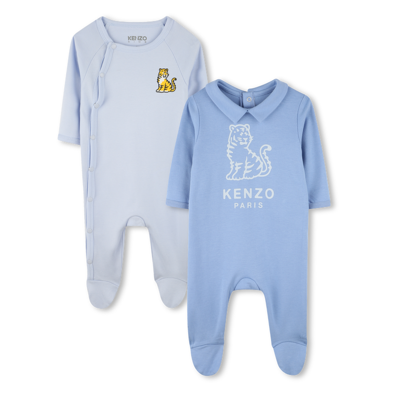 Pack de 2 pijamas de algod&oacute;n KENZO KIDS 
                        UNISEXO