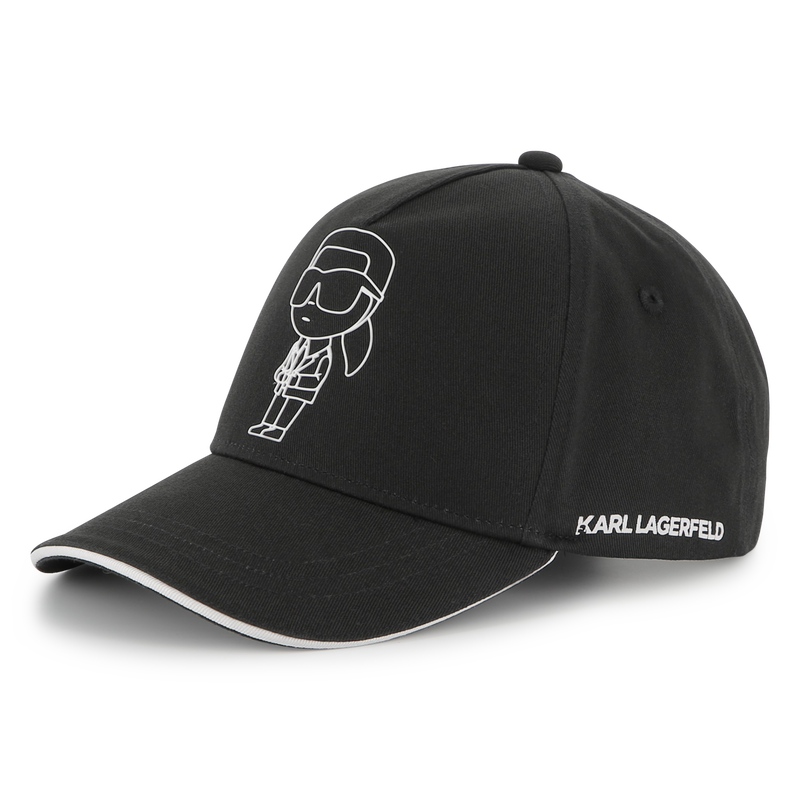 Gorra ajustable de algod&oacute;n KARL LAGERFELD KIDS 
                        NI&Ntilde;O