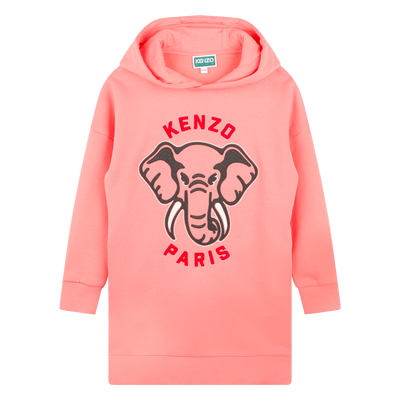 Vestido de mulet&oacute;n con capucha KENZO KIDS NI&Ntilde;A