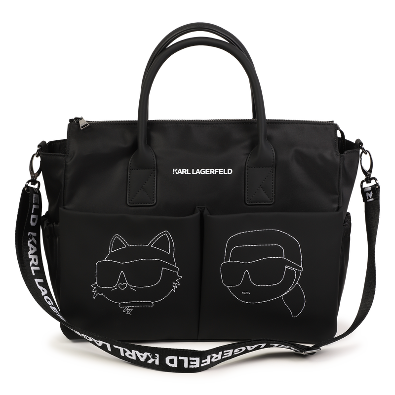 Bolso cambiador estampado KARL LAGERFELD KIDS 
                        UNISEXO