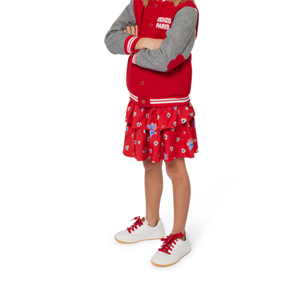 Falda con volantes estampada KENZO KIDS NI&Ntilde;A
