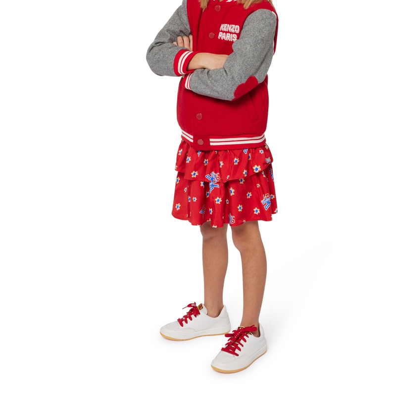 Falda con volantes estampada KENZO KIDS 
                        NI&Ntilde;A
