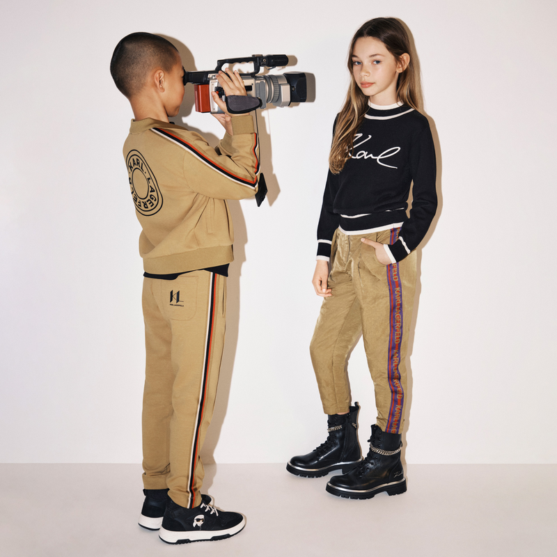 Jersey con firma bordada KARL LAGERFELD KIDS 
                        NI&Ntilde;A