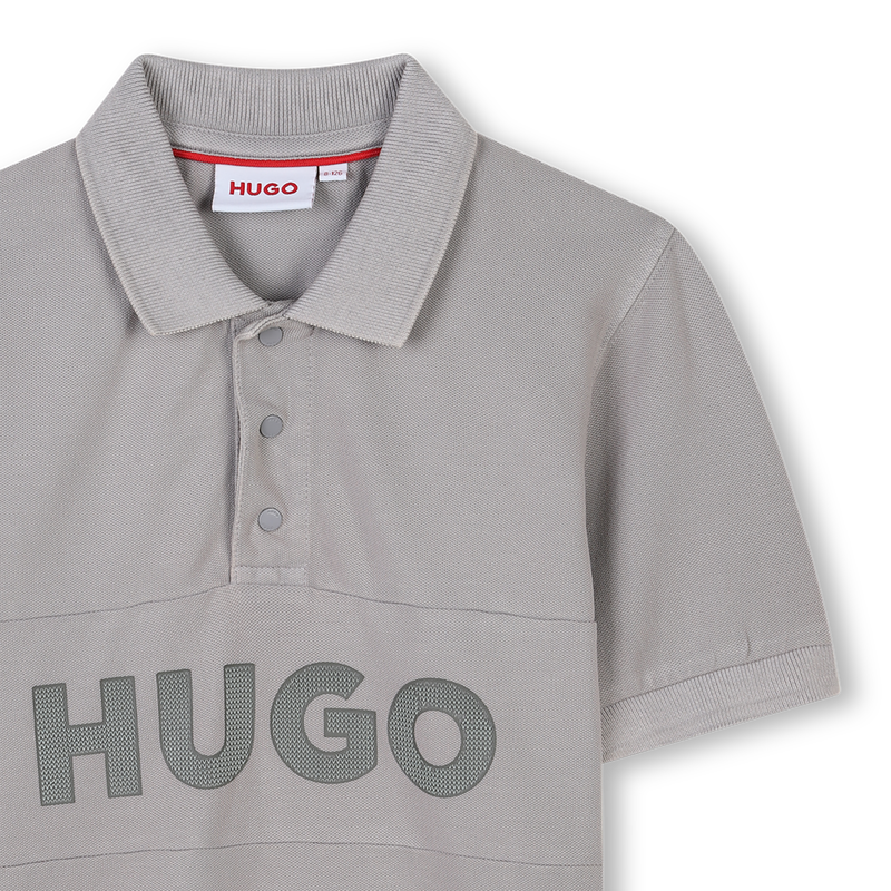 Polo de piqu&eacute; y manga corta HUGO 
                        NI&Ntilde;O
