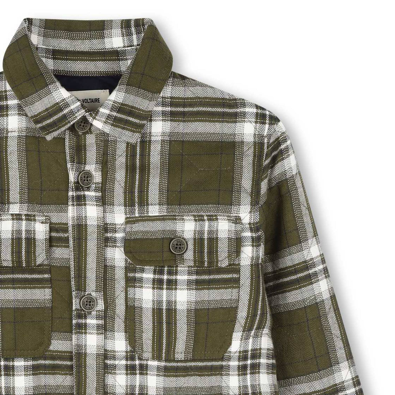 Camisa acolchada de algod&oacute;n ZADIG & VOLTAIRE 
                        NI&Ntilde;O