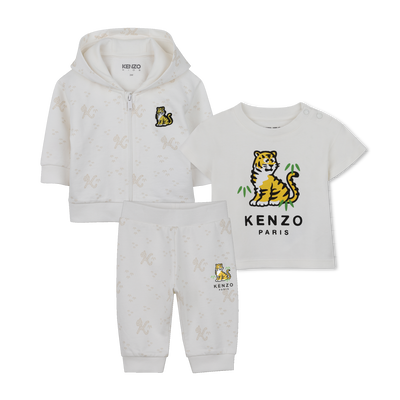 Conjunto de pantal&oacute;n, c&aacute;rdigan y camiseta KENZO KIDS UNISEXO
