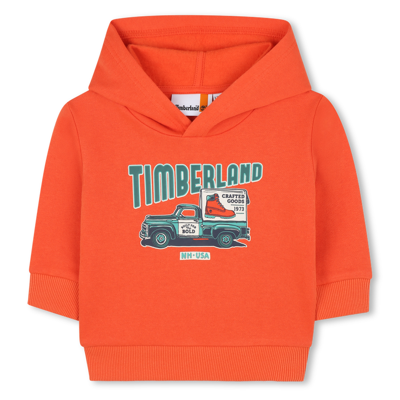 Sudadera con capucha de vell&oacute;n TIMBERLAND 
                        NI&Ntilde;O