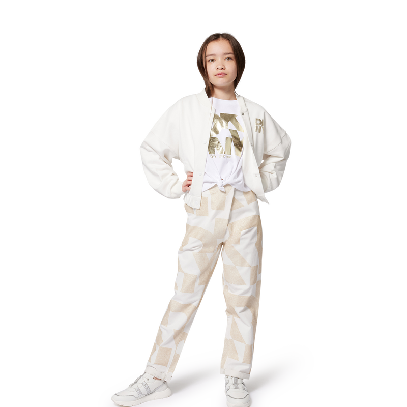 Pantal&oacute;n de algod&oacute;n y lino DKNY 
                        NI&Ntilde;A